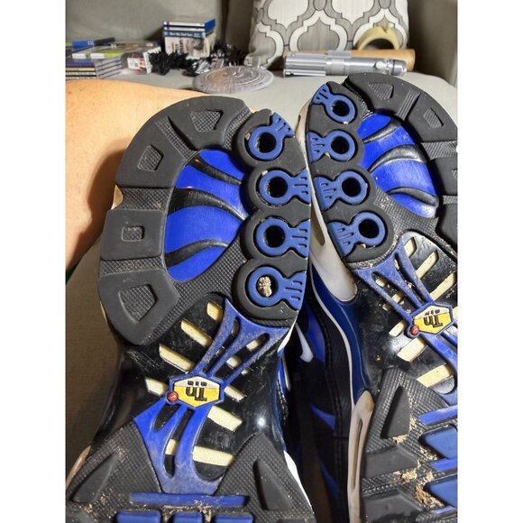 Nike Air Max Plus TN Black Blue Men's Size 8.5 DM8331-001 Running Shoes Sneakers - Picture 7 of 14